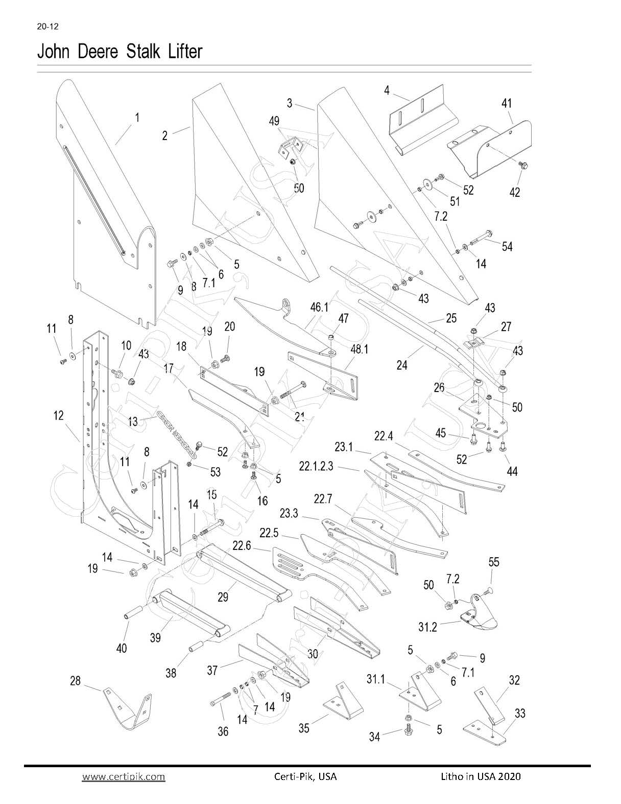 72931-110 - John Deere Stalk Lifter