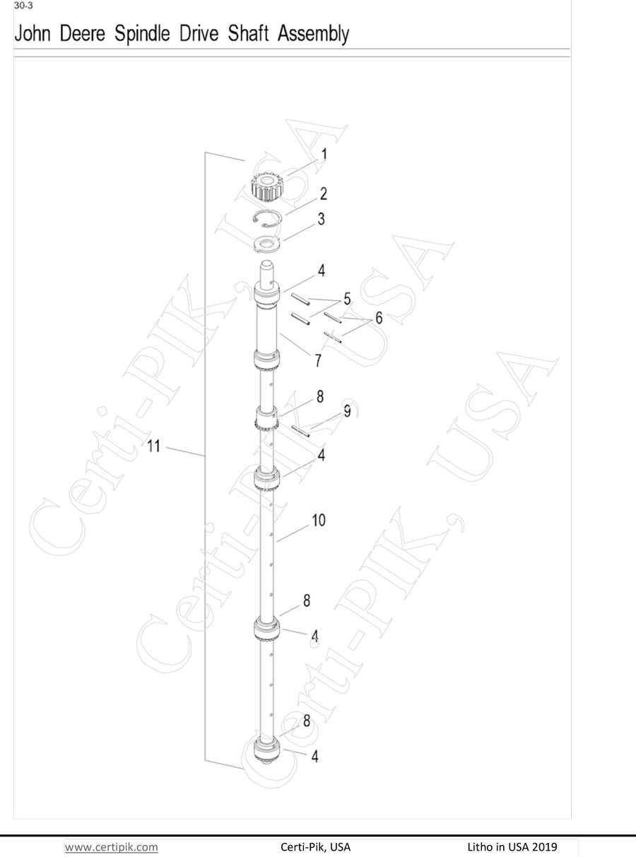 14199-140 - John Deere Spindle Drive Shaft Assembly