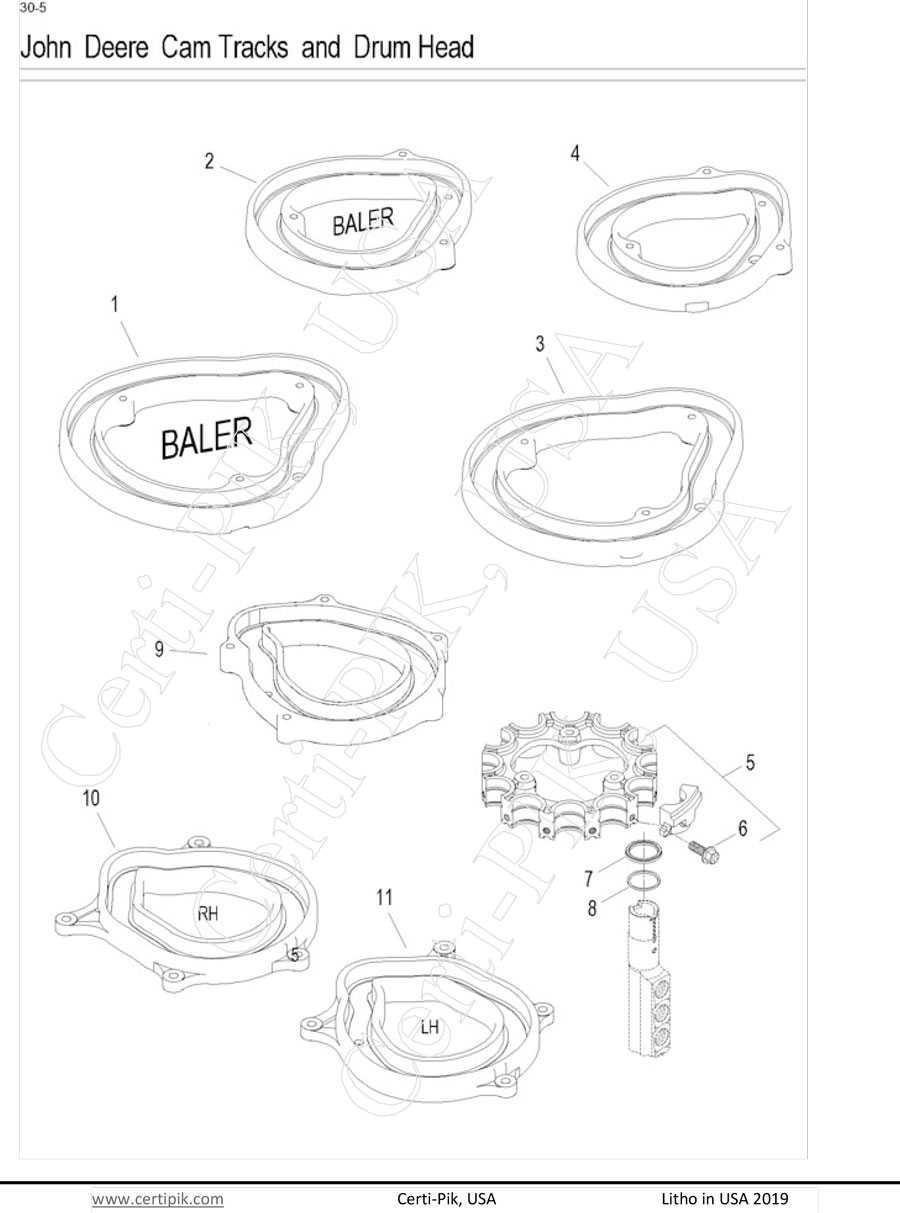 19581P-160 - John Deere 9900-CP690 Cam Tracks and Drum Head