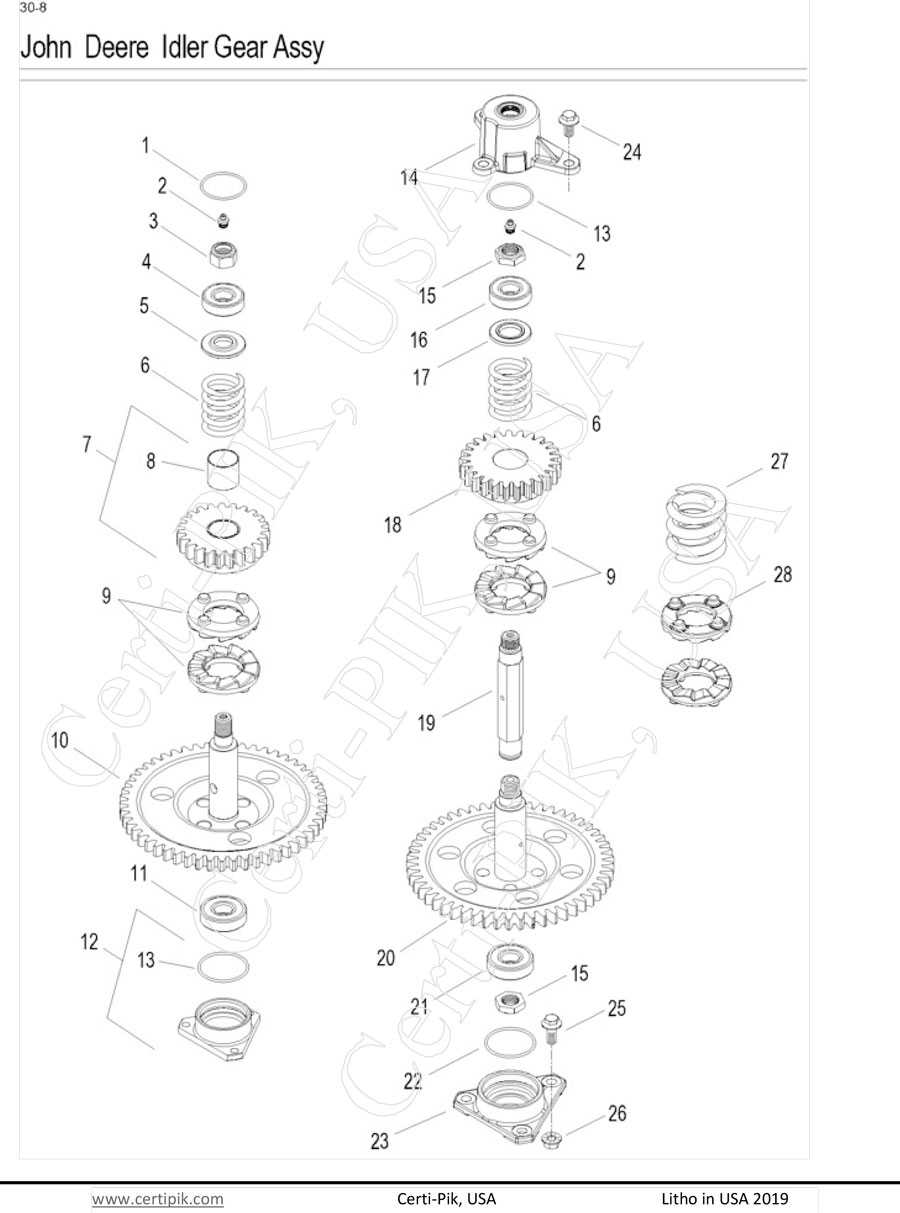 71737-181 - John Deere Idler Gear Assembly