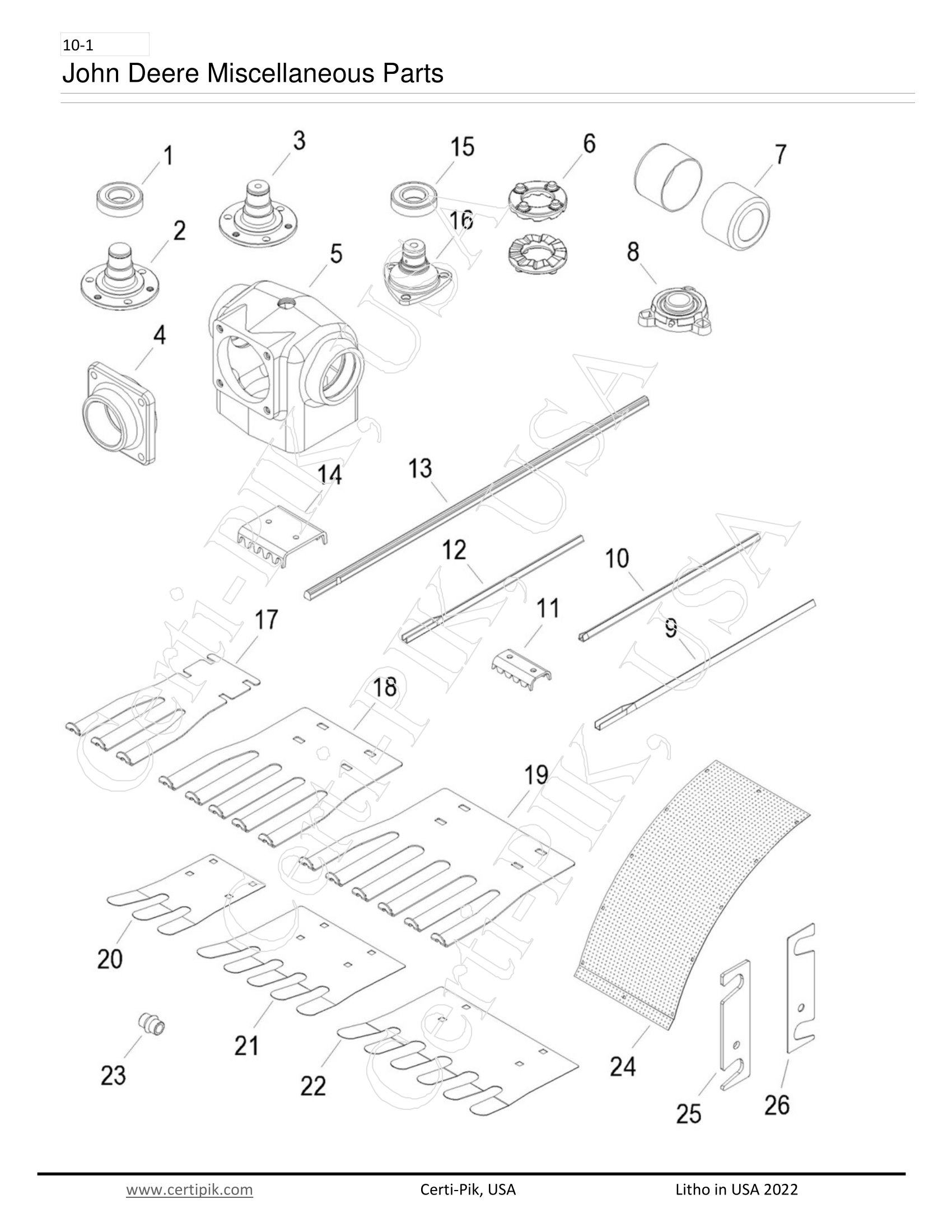 John Deere Miscellaneous Parts - Certi-Pik, USA