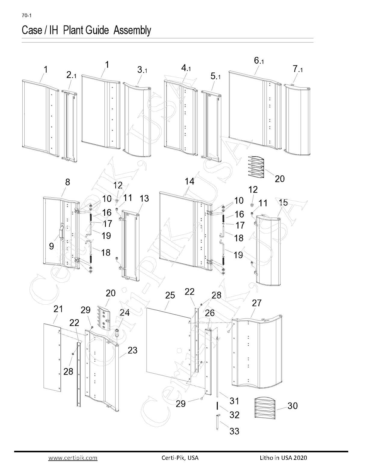 0381812P-310 - Case /IH Plant Guide Assembly- 1822-635 Mod Exp