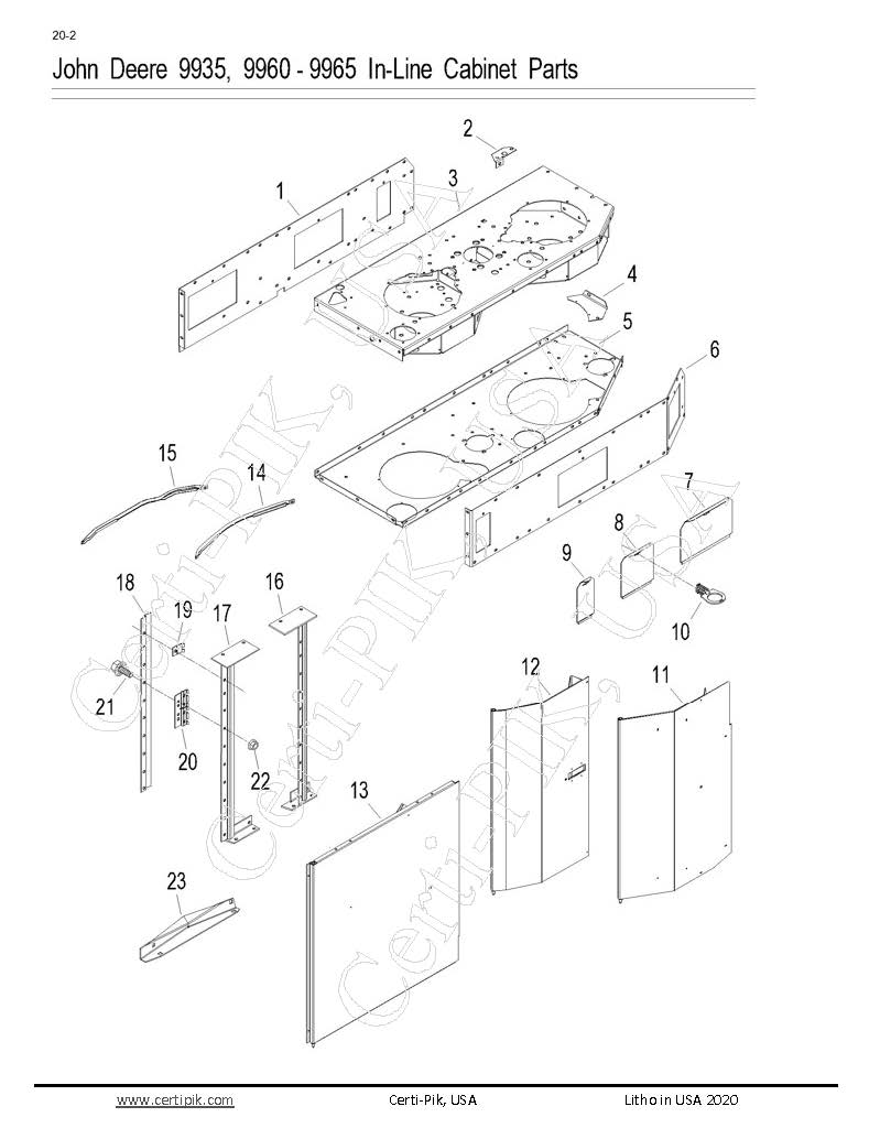19277-30 - John Deere  9935, 9960-9965 In-Line Cabinet Parts