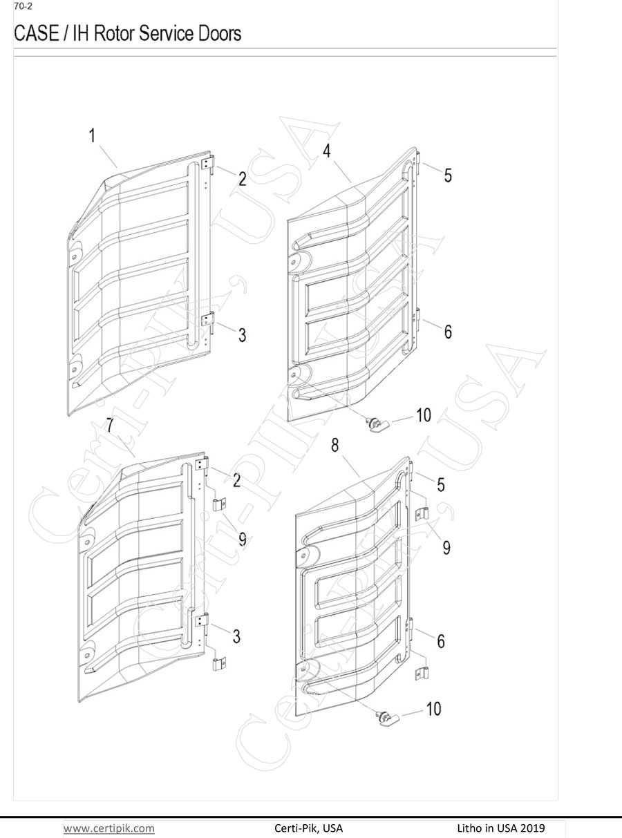 46422C1-315 - Case / IH Rotor Service Doors